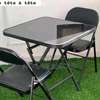 Table tête à tête avec 2 chaises pliables thumb 0