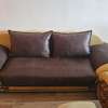 Magnifique salon marron beige avec sa table basse thumb 3