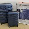 Set de deux valises TRAVELER'S CHOICE en coque bleue. thumb 2