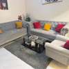 Canapé velours gris 3 places style Chesterfield thumb 0