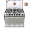 CUISINIERE SILTAL 5FEUX 90X60 A GAZ INOX U90X60 thumb 1