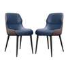 Chaise simili cuir  design moderne métal noir thumb 4