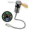 MINI-VENTILATEUR USB  AVEC HORLOGE LED thumb 1