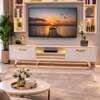 TABLE TELEVISEUR MFC13 BLANC TVB011 + TABLE BASSE MFC1013 thumb 0