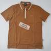 Boss polo homme vert foncé col zippé manches courtes thumb 2