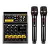 Table de mixage professionnelle avec 2 microphones thumb 9