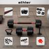 Set d'Haltères bitumineux 20kg et Kettlebells thumb 11