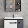Meuble salle de bain miroir robinet noir thumb 4