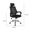 Chaise bureau ergonomique noire appui-tête réglable thumb 1