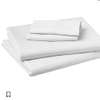 Ensemble de draps 6 pièces blanc queen size grand lit double thumb 3