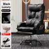 Chaise de Bureau Luxe Noir en Cuir PU thumb 0