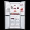 REFRIGERAEUR SIDE BY SIDE ELACTRON 4PORTES 337LITRES SILVER thumb 0