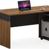 BUREAU DIRECTION KM-117 1800*900*760 MELAMINE  MARRON+GREY thumb 1
