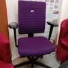 Fauteuil bureau ergonomique noir simili cuir réglable thumb 1