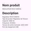 ROCH régulateur tension automatique 3000VA blanc digital thumb 0
