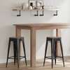 Tabouret en métal avec siège en bois thumb 4