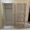 Armoire deux battants blanche en bois tres solide thumb 3