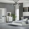 CHAMBRE A COUCHER 6BATTANTS 4PIECES BLANC GRIS LINES thumb 1
