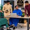 Qamis Col chemise manches poignets avec pantalon thumb 1