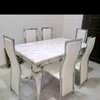 F6031 ensemble table 150cm + 6 chaises bois chromé thumb 3