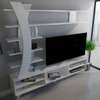 Meuble TV Duru blanc design moderne avec rangements thumb 1
