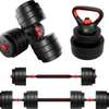 Set d'Haltères bitumineux 20kg et Kettlebells thumb 13