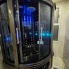 Cabine douche spa multifonction LED hydrojets noir thumb 5
