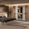 CHAMBRE A COUCHER ARMOIRE 6BATTANTS 5PIECES BEIGE ELIF5 thumb 0