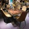 F6031 ensemble table 150cm + 6 chaises bois chromé thumb 4