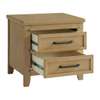 Table de chevet Soho Baby Morrison 2 tiroirs en bois miel thumb 1