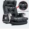 Fauteuil de bureau cuir noir ergonomique réglable thumb 3