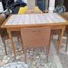 Table à manger rallonge en bois thumb 1