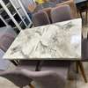 TABLE A MANGER 6PLACES EXTENSIBLE BOIS BLANC MAUVE B50 thumb 1