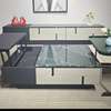 Table basse bois ronde pivotante avec miroir thumb 1