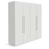ARMOIRE 4BATTANTS 170X45X175 CM BLANC ARB004 thumb 1