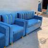 Fauteuils modernes bleu profond tissu doux confort 7 places thumb 1