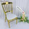 Chaise inox dorée thumb 4