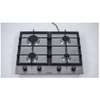 PLAQUE 4FEUX ELACTRON ENCASTRABLE 60X60 A GAZ GRIS BL001 thumb 2