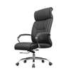 Fauteuil bureau cuir noir ergonomique réglable thumb 3