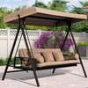 Balançoire De Jardin 3 Places Exterieur Convertible en Lit thumb 4