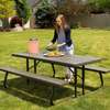 Table pliante LIFETIME avec banc intégré (8 personnes) thumb 0
