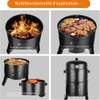 Fumoir barbecue vertical acier noir avec thermomètre thumb 2
