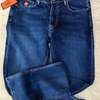 Hermes jean denim bleu coupe droite confortable thumb 4