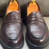 Mocassin cuir marron confortable semelle épaisse thumb 3