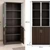 Bibliothèque avec portes vitrées - Armoire à 2 portes thumb 1
