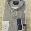 Façonnable chemise rayée noire/blanche thumb 3