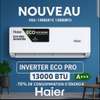 Split. climatiseur. HAIER 13000BTU 1.5 CV INVENTER 70% thumb 2