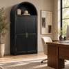 ARMOIRE DE RANGEMENT 2BATTANTS EN ARQUE NOIR thumb 2