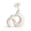 Ensemble 2 vases céramique blanc cassé motif cœur thumb 7