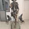 Splendide statue en Bronze "Berger Peul" thumb 2